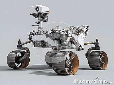 Advanced Robotic Rover For Planetary Exploration Equipped With Cameras And Sensors For Remote Operations. Generative AI Stock Photo