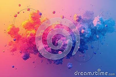 Advanced Tech Visualization: Abstract Comms & Graphics for Innovative Ideas Stock Photo