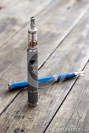 Advanced vaping device, E-cigarette Stock Photo