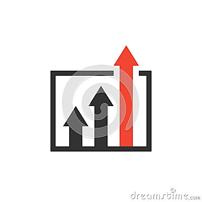 Advantage icon, business growth concept Vector Illustration