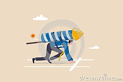 Advantage or skill to boost fast career or business to win competition, motivation, agility or innovation for success, leadership Vector Illustration