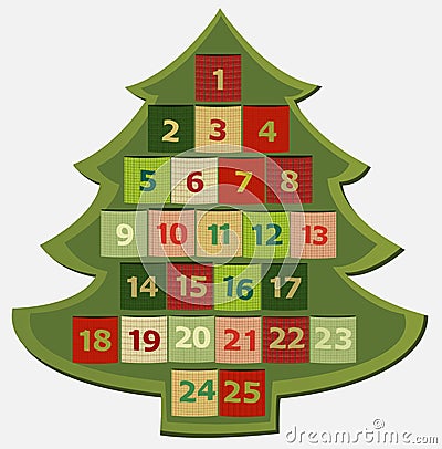 Advent calendar Vector Illustration