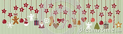 Advent Calendar Vector Illustration