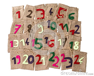 Advent Calendar Stock Photo