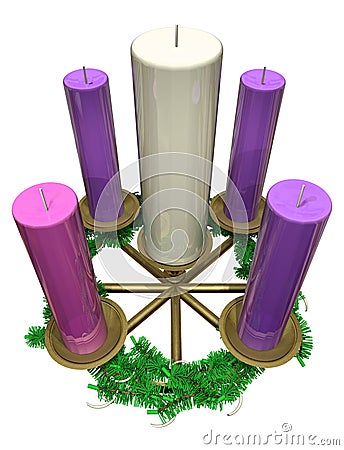 Advent Wreath Stock Photo