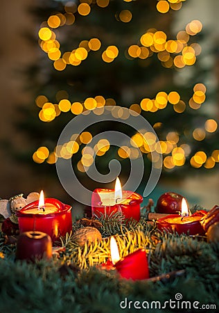 Advent wreath Stock Photo