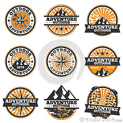 Adventure Badge Vector Illustration