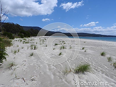 Adventure Bay Sandy Beaches Stock Photo