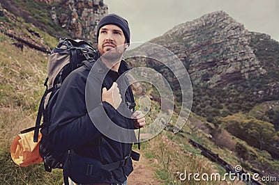 Adventure man Stock Photo