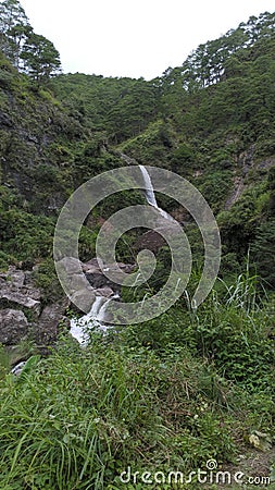 Adventure nature treck falls mother earth Stock Photo