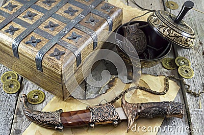 Adventure still life Stock Photo