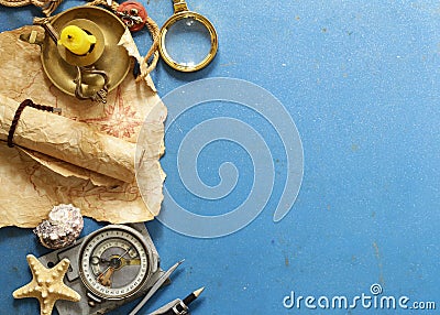 Adventure and treasure hunt Stock Photo