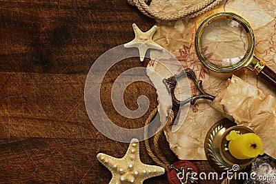 Adventure and treasure hunt Stock Photo