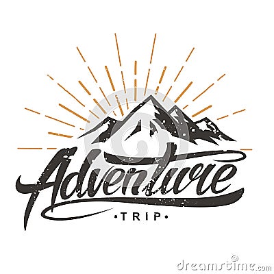 Adventure vintage logo Vector Illustration