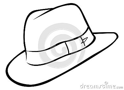 Adventurer hat Cartoon Illustration