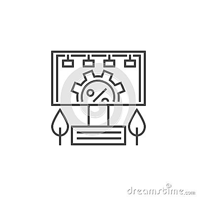 Adverting Service Icon Vector Illustration