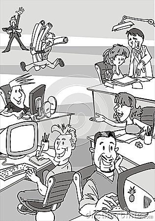 Advertising agency Cartoon Illustration