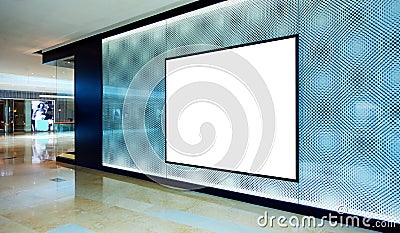 Advertising blank billboard Stock Photo