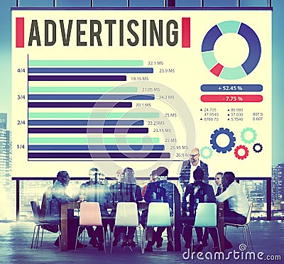 Advertising Digital Marketing Commercial Promotion Concept Stock Photo