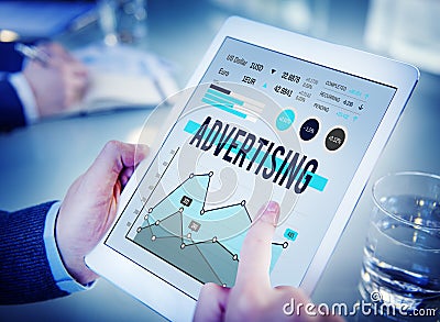 Advertising Marketing Business Promotion Concept Stock Photo