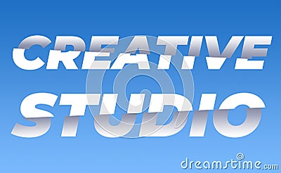 Advertising studio. Vector Illustration