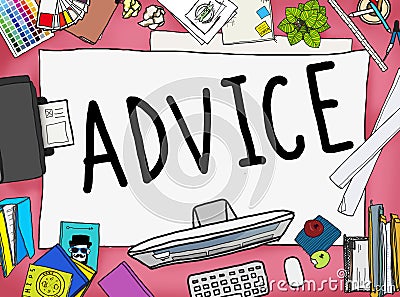 Advice Advisor Consultant Support Assistance Concept Stock Photo