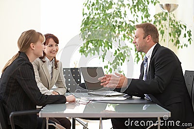 advice, business, salesperson Stock Photo