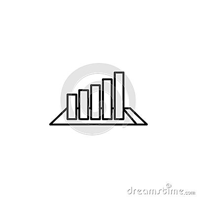 Advisor analysis concept line icon. Simple element illustration. Advisor analysis concept outline symbol design from Robot set. Ca Cartoon Illustration