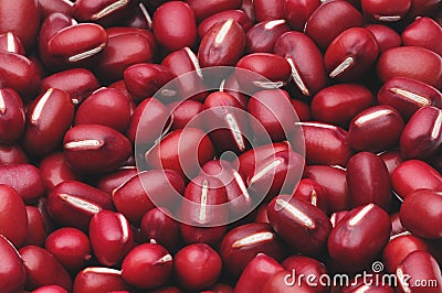Adzuki Bean, red, texture, pattern background Stock Photo