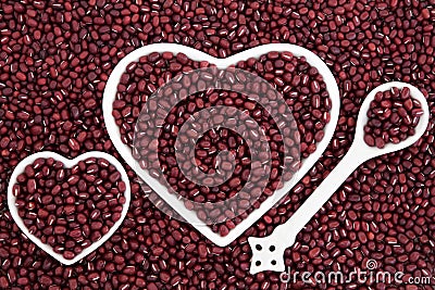 Adzuki Beans Stock Photo