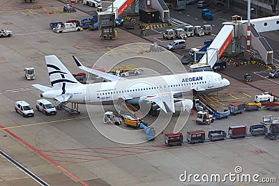 Aegean Airlines Airbus A320 Editorial Stock Photo