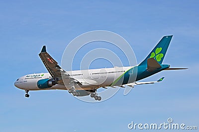 New Look Aer Lingus Airbus A330-300 Editorial Stock Photo