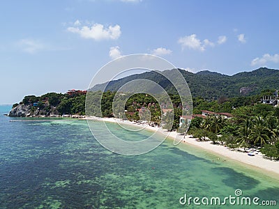 Aerail Bottle beach view, Koh Phangan Stock Photo