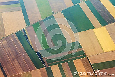 Aerial agriculture Stock Photo