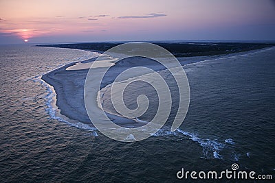 Aerial of beach. Stock Photo