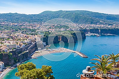 Aerial daytime view of Sorrento, Amalfi coast, Italy Stock Photo