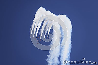 Aerial demonstration performance Editorial Stock Photo