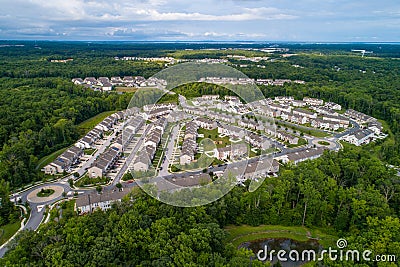 Residential neighborhood Aberdeen Maryland USA Stock Photo