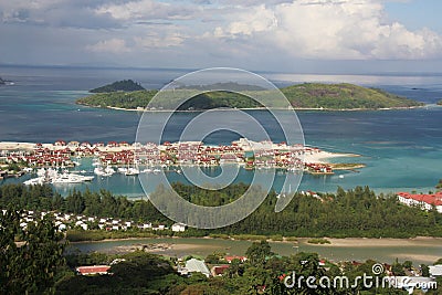 Aerial Eden Island Stock Photo