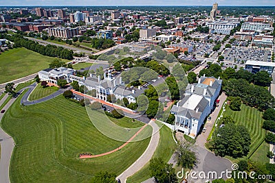 Aerial image of Gambles Hill Downtown Richmond VA Stock Photo