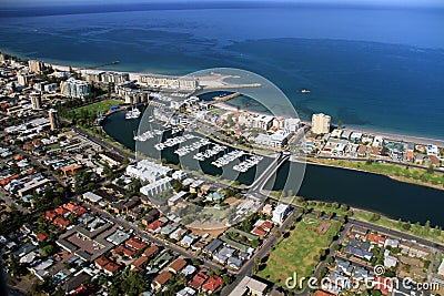 Aerial of glenelg Stock Photo