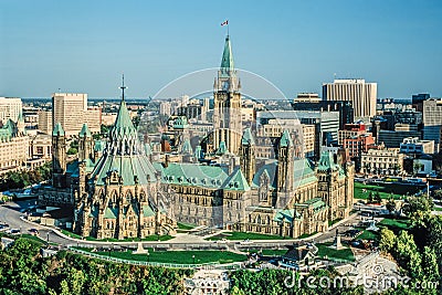 Aerial image of Ontario, Canada Stock Photo