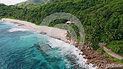 kighul shuttle at lege Aerial 4K Drone Footage of Tropical Beach at Mahe Island, Seychelles. Stock  Video - Video of coastline, azure: 166193111