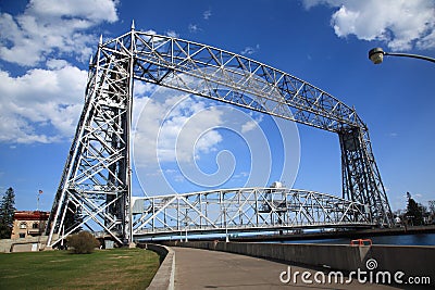 Aerial Lift Bridge - Duluth Stock Photo