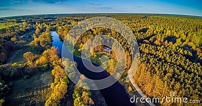 Aerial Lithuania Stock Photo