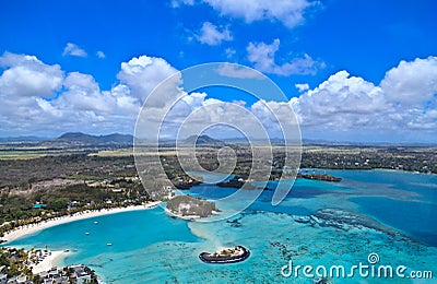 Aerial Mauritius Stock Photo