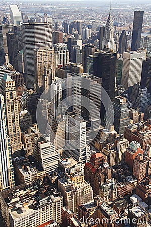 Aerial New York Stock Photo
