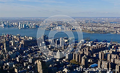 Aerial New York City Stock Photo