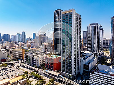 Aerial photo Bezel Tower Miami Editorial Stock Photo