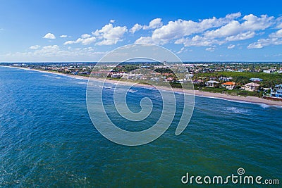 Scenic aerial image of Boynton Beach FL Stock Photo